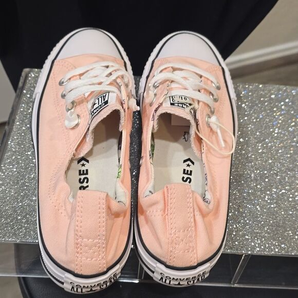 Converse Chuck Taylor All Star Shoreline Pink Lemonade Slip-On Shoes - Picture 11 of 13